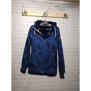 Roxy faux Sherpa lined thick hoodie jacket small *
